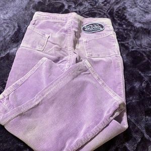 Von Dutch lavender corduroy jeans
